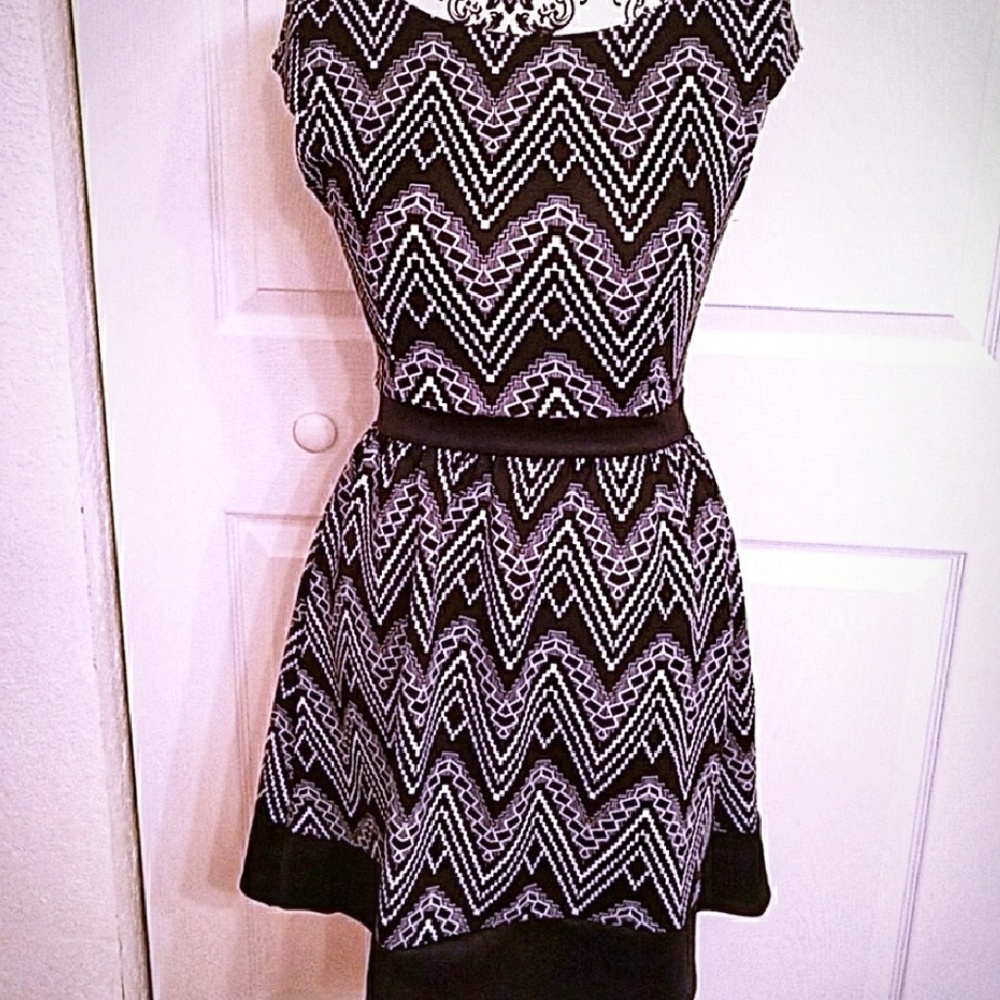 Black and white dress